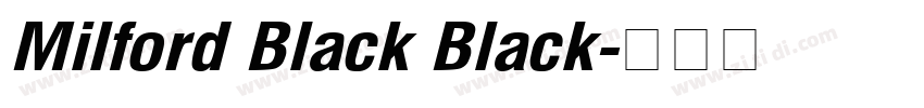 Milford Black Black字体转换
